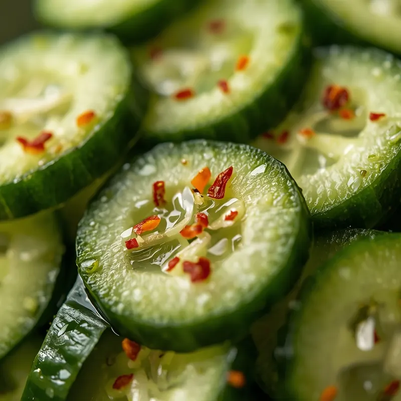 Refreshing Smashed Cucumber Salad with Vinegar Dressing Refreshing Smashed Cucumber Salad with Vinegar Dressing