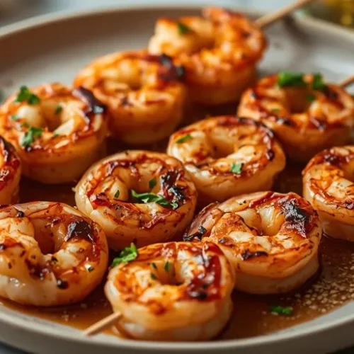 marinated shrimp skewers grilled recipe