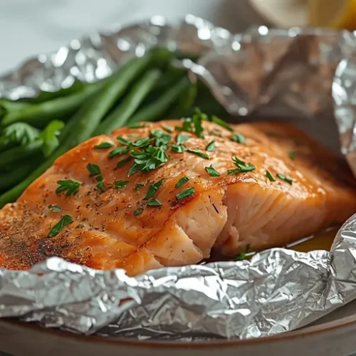 oven baked salmon in foil dinner recipe