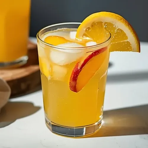 peach lemonade summer drink recipe