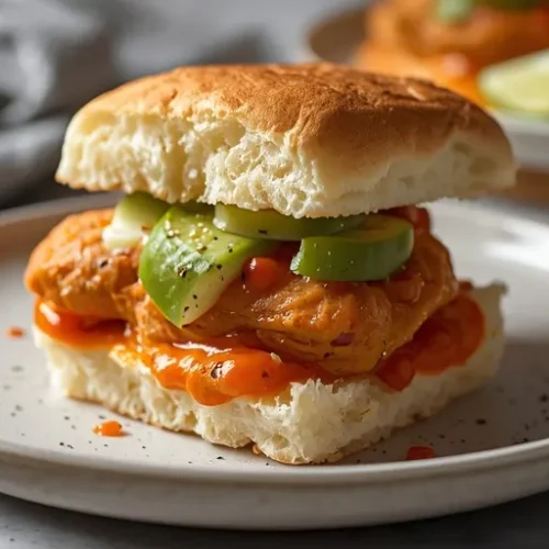 quick buffalo chicken sliders recipe