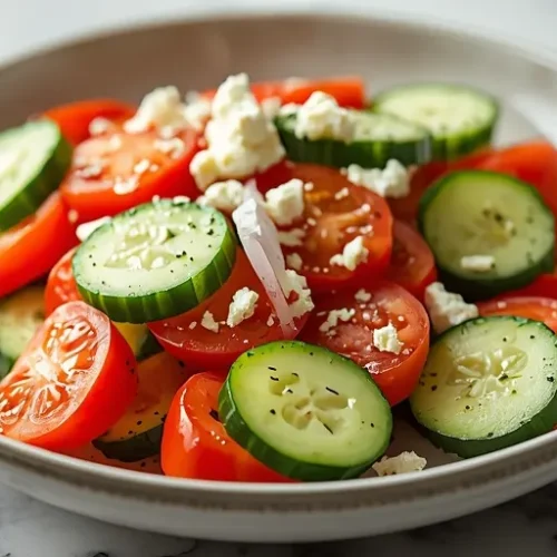 quick cucumber tomato salad recipe