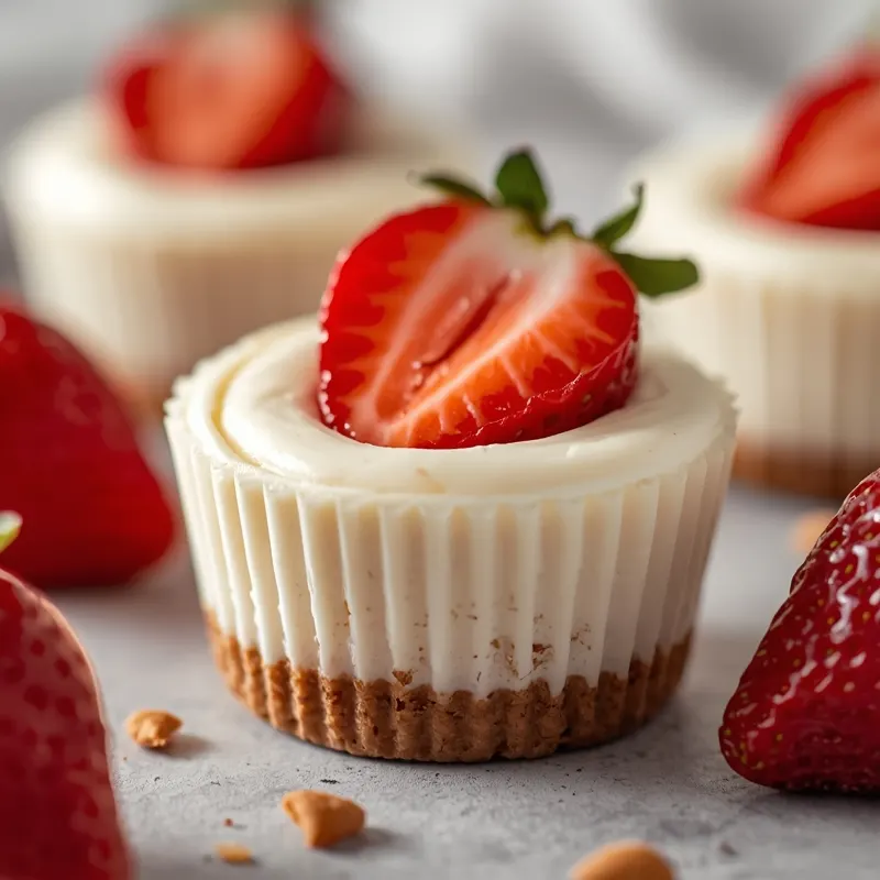 Sweet Strawberry Cheesecake Cups with Crunchy Layers for Quick Treats Sweet Strawberry Cheesecake Cups with Crunchy Layers for Quick Treats