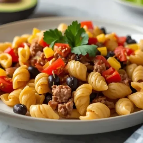 quick taco pasta salad recipe