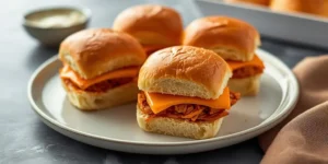 Cheesy Rotisserie Buffalo Chicken Sliders for Easy Dinners