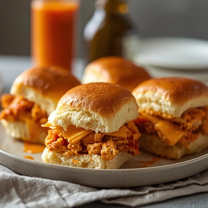 Cheesy Rotisserie Buffalo Chicken Sliders for Easy Dinners Cheesy Rotisserie Buffalo Chicken Sliders for Easy Dinners