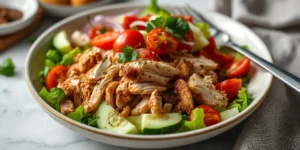 Rotisserie Chicken Gyro Bowl with Pita