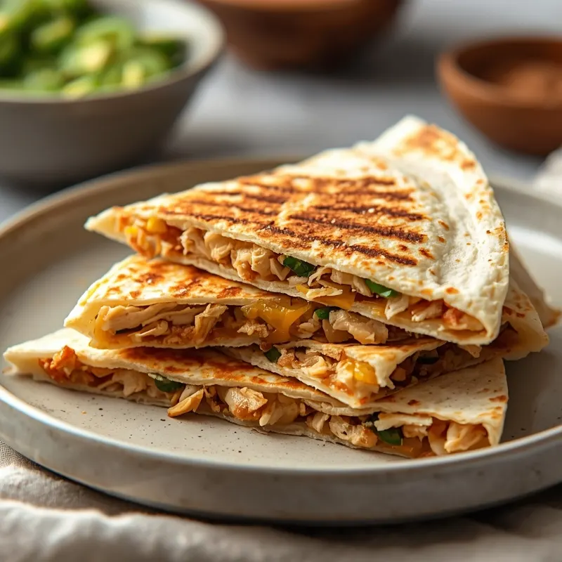Crispy Rotisserie Chicken Quesadilla for Quick Meals Crispy Rotisserie Chicken Quesadilla for Quick Meals