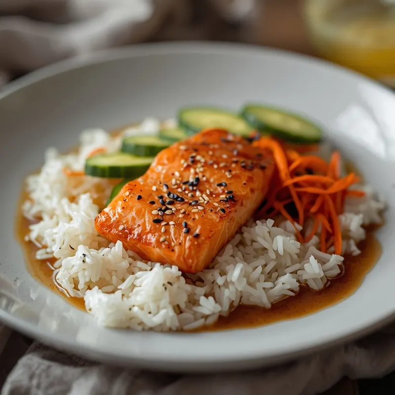 Creamy Salmon Salad Rice Bowl for Healthy Lunch Prep Creamy Salmon Salad Rice Bowl for Healthy Lunch Prep