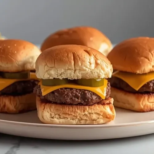 sheet pan cheeseburger sliders quick recipe