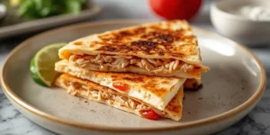 Crispy Sheet Pan Chicken Quesadillas for Meal Prep