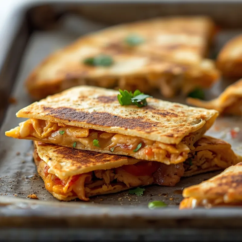 Crispy Sheet Pan Chicken Quesadillas for Meal Prep