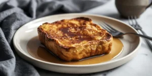 Sheet Pan Baked French Toast with Maple Syrup