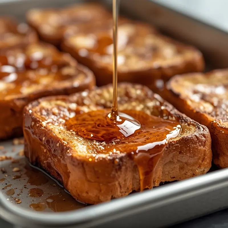 Sheet Pan Baked French Toast with Maple Syrup Sheet Pan Baked French Toast with Maple Syrup