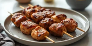 Steak and Chicken Kabobs with BBQ Marinade
