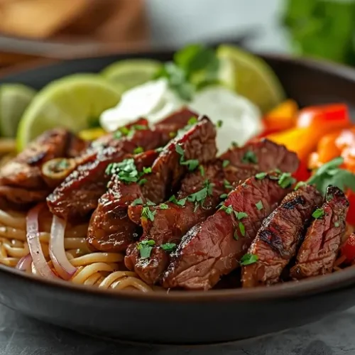 steak fajita bowl recipe