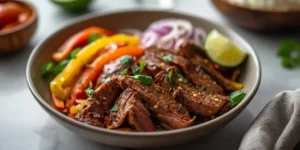 Healthy Steak Protein Fajita Bowl