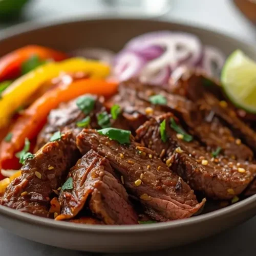 steak protein fajita bowl recipe