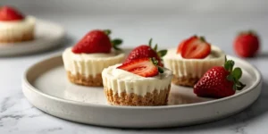 Creamy Strawberry Cheesecake Cups for Party Dessert Shooters