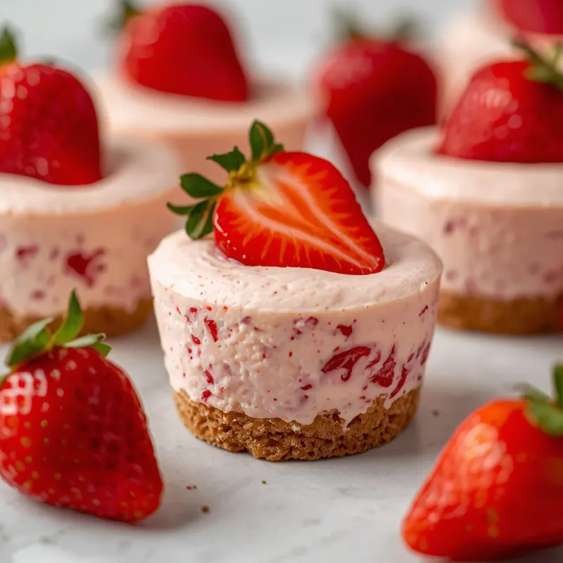 Creamy Strawberry Cheesecake Cups for Party Dessert Shooters