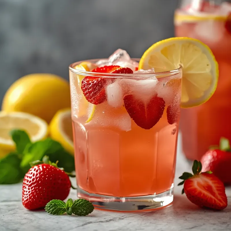 Fresh Strawberry Lemonade with Real Strawberries and Lemon Juice Fresh Strawberry Lemonade with Real Strawberries and Lemon Juice