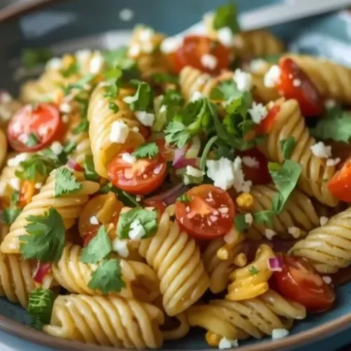 street corn pasta salad meal prep recipe