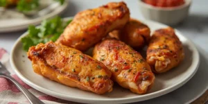 Cheesy Stuffed Baked Chicken Wings for Party Nights