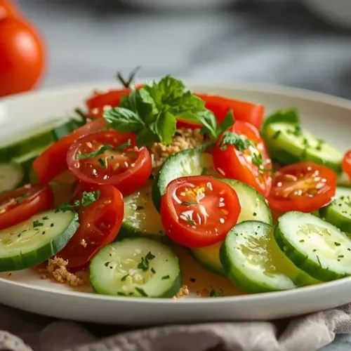 thai cucumber tomato salad summer recipe