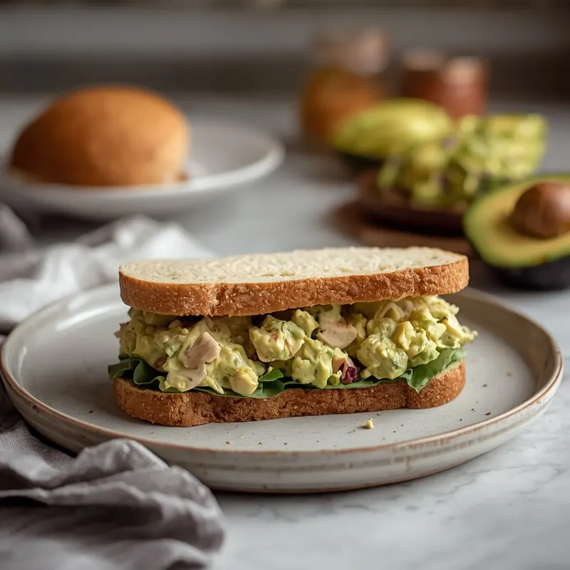 Fresh Avocado Chicken Salad Sandwiches for Quick Meals