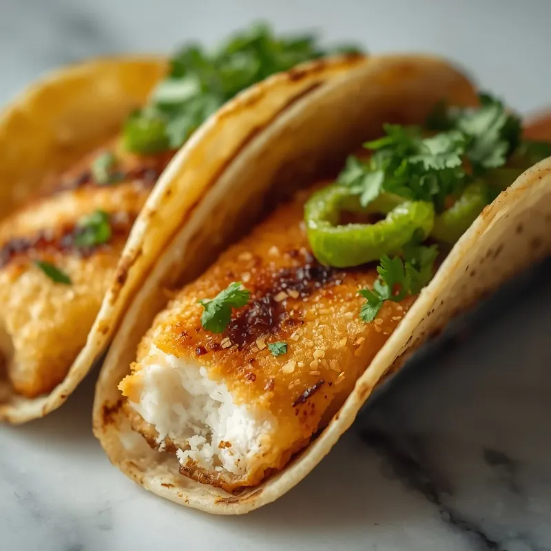 Crunchy Grilled Fish Tacos with Battered Fish Flavor Crunchy Grilled Fish Tacos with Battered Fish Flavor