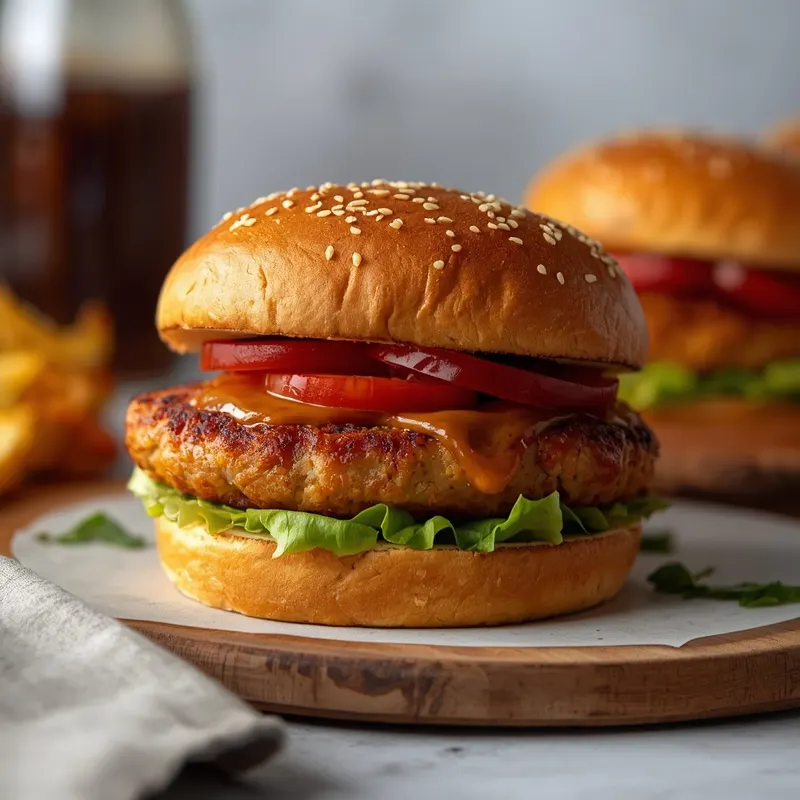 Smoky BBQ Chicken Burgers for Summer Parties Smoky BBQ Chicken Burgers for Summer Parties