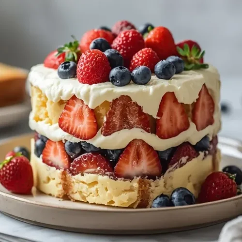 berry angel food cake trifle recipe