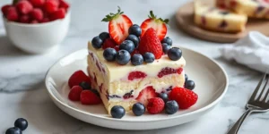 Fresh Berry Trifle with Layers of Summer Berries