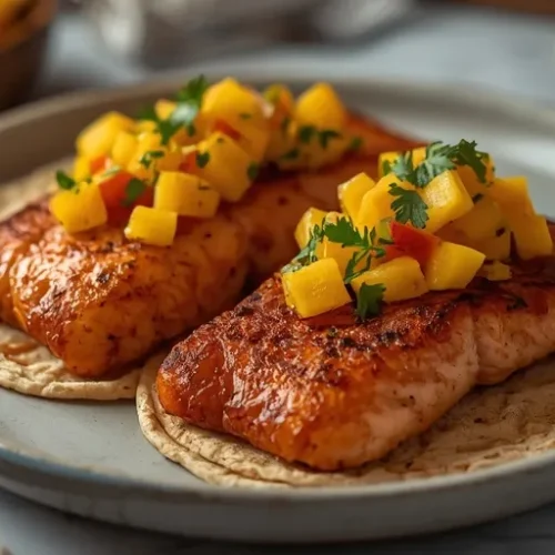 blackened salmon tacos with mango salsa recipe