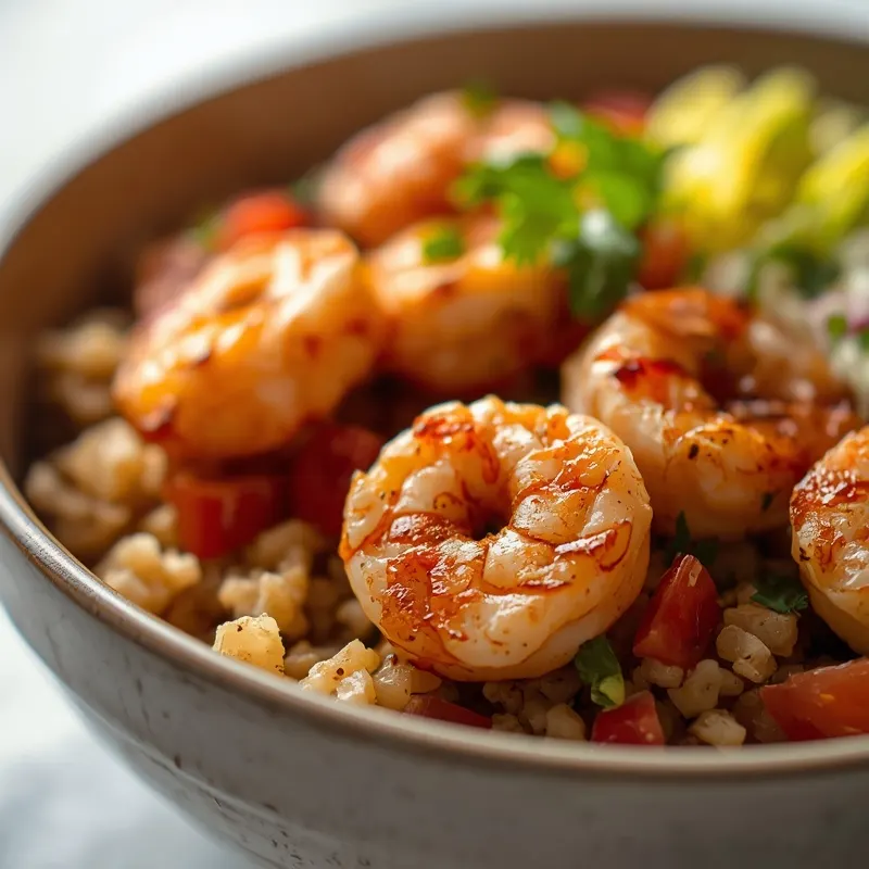 Healthy Blackened Shrimp Taco Bowls for Meal Prep Lunches Healthy Blackened Shrimp Taco Bowls for Meal Prep Lunches