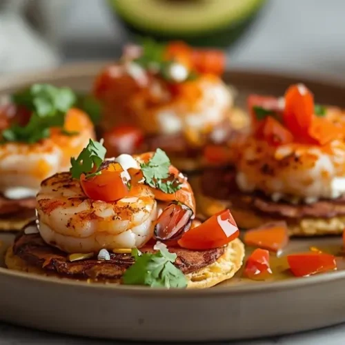 blackened shrimp tostadas recipe