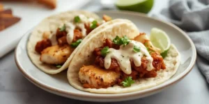 Fresh Blackstone Fish Tacos with Crunchy Toppings