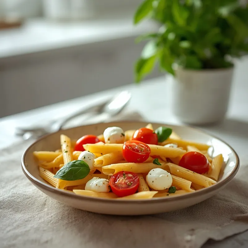 Caprese Pasta Salad Easy Style