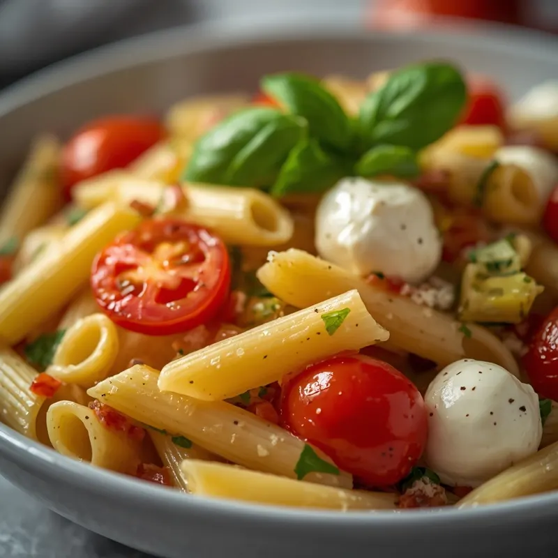 Caprese Pasta Salad Easy Style