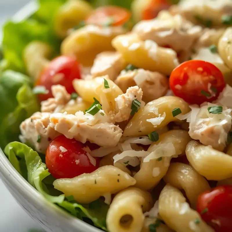 Fresh Chicken Caesar Pasta Salad Jars for Work Lunches Fresh Chicken Caesar Pasta Salad Jars for Work Lunches
