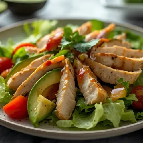 chicken lettuce avocado salad recipe
