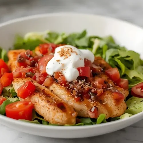 chicken taco salad bowls recipe
