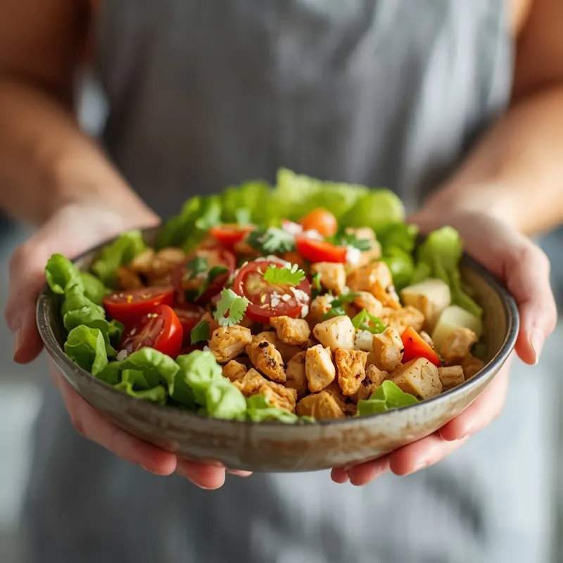 Loaded Chicken Taco Salad Bowls for Meal Prep Lunches Loaded Chicken Taco Salad Bowls for Meal Prep Lunches