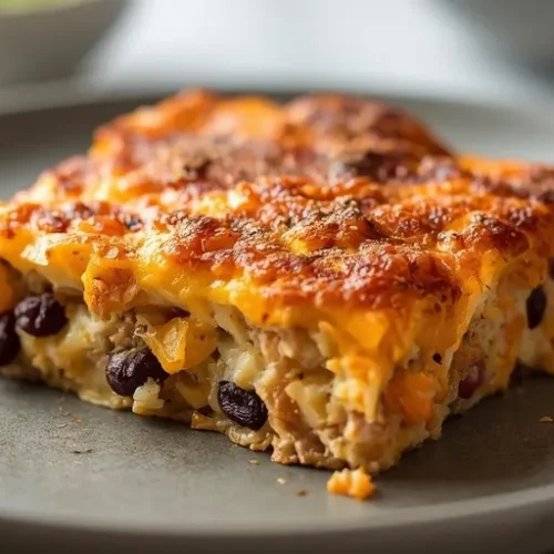 chicken taco salad casserole recipe