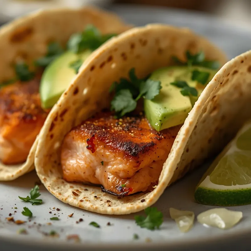 Zesty Chipotle Blackened Salmon Tacos for Spicy Dinners Zesty Chipotle Blackened Salmon Tacos for Spicy Dinners