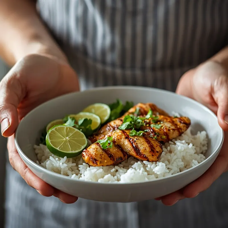 Zesty Cilantro Lime Chicken Rice Bowl for Healthy Dinners Zesty Cilantro Lime Chicken Rice Bowl for Healthy Dinners