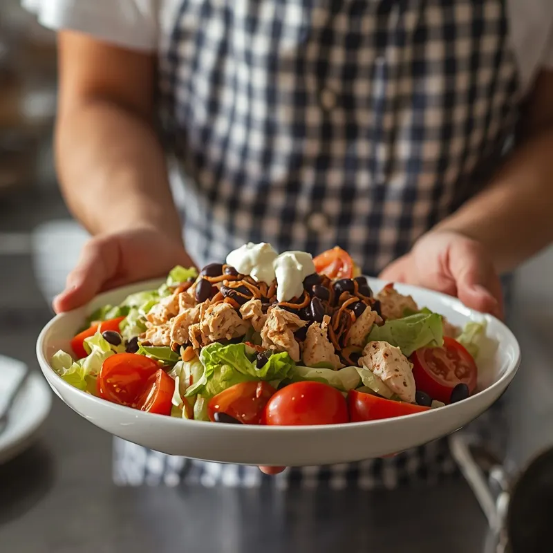Chilled Chicken Taco Salad for Summer Potlucks