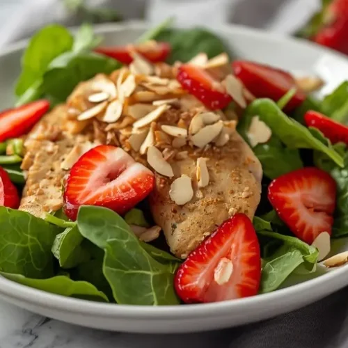 cold strawberry chicken salad recipe