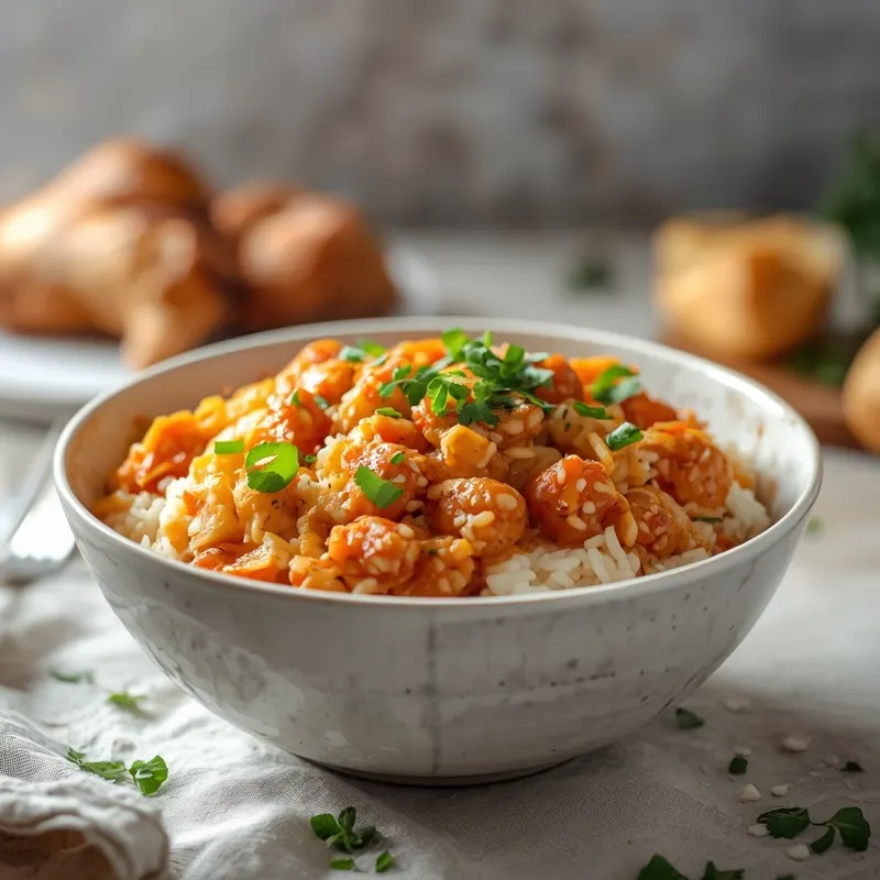 Creamy Ranch Chicken Tomato Rice Bowl With Juicy Tomatoes