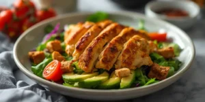 Crispy Chicken Avocado Salad for Easy Dinners